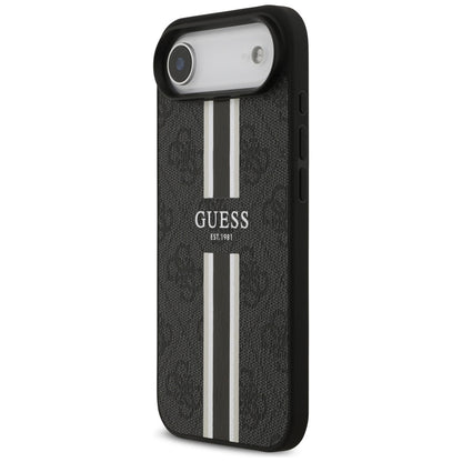 MagSafe cover til Apple iPhone 17 Air, Guess, 4G Printed Stripes, Sort