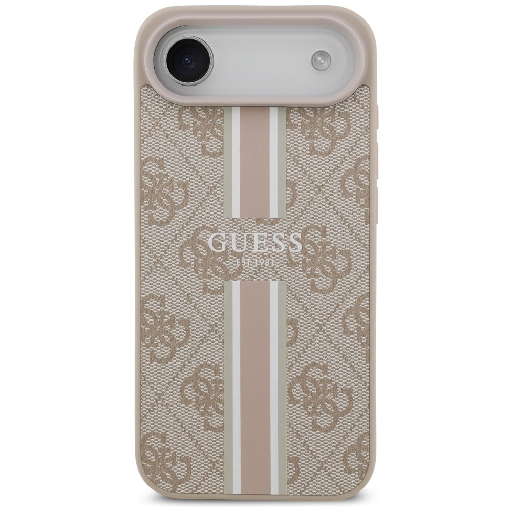 MagSafe cover til Apple iPhone 17 Air, Guess, 4G Printed Stripes, Pink