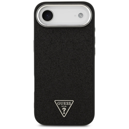 MagSafe cover til Apple iPhone 17 Air, Guess, Glitter Triangle Logo, Sort