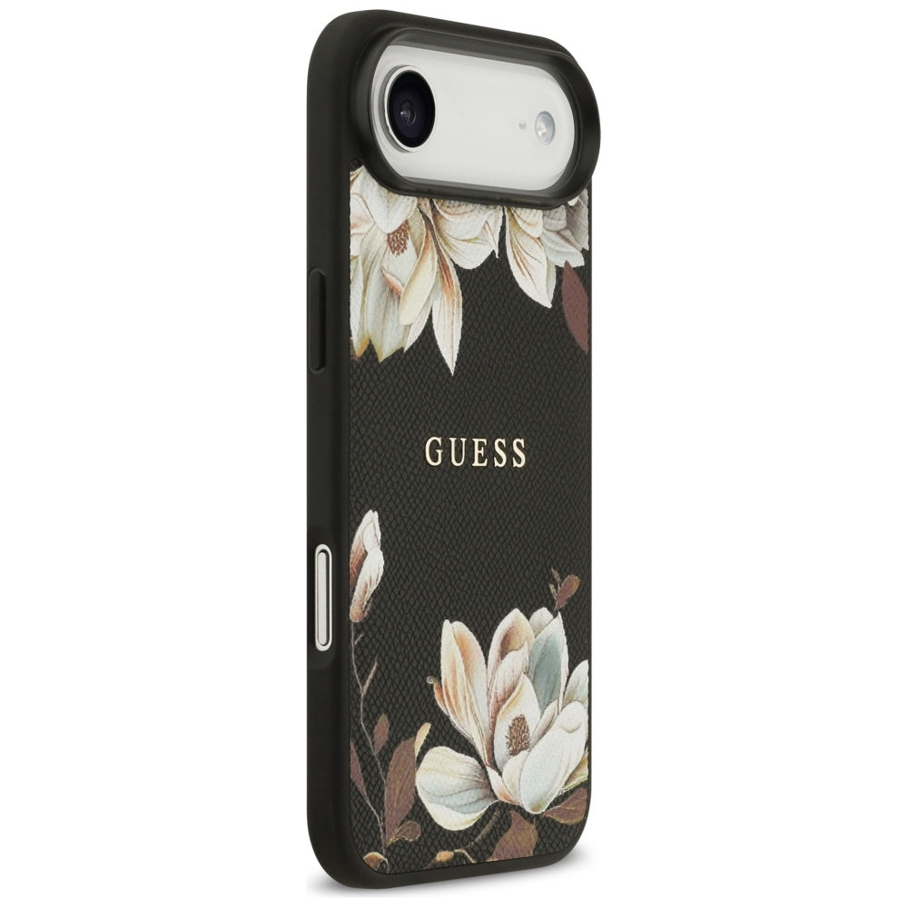 MagSafe cover til Apple iPhone 17 Air, Guess, Grained Flowers, Sort
