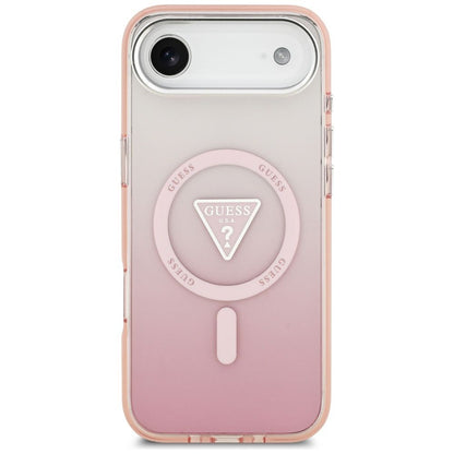 MagSafe cover til Apple iPhone 17 Air, Guess, IML Gradient Triangle Logo, Pink