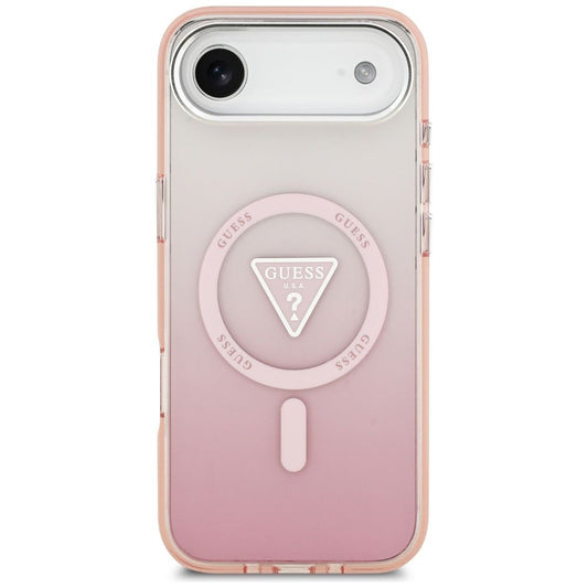 MagSafe cover til Apple iPhone 17 Air, Guess, IML Gradient Triangle Logo, Pink