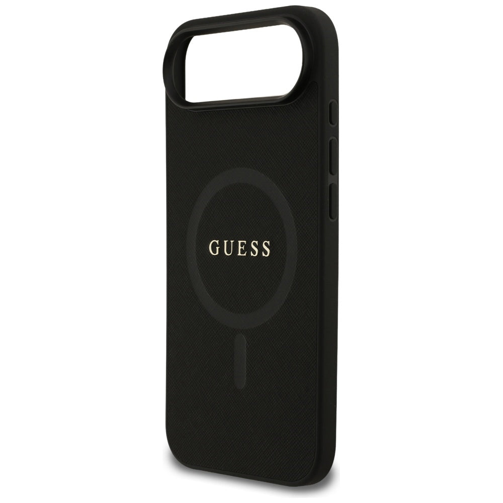 MagSafe cover til Apple iPhone 17 Air, Guess, Saffiano Classic Logo, Sort