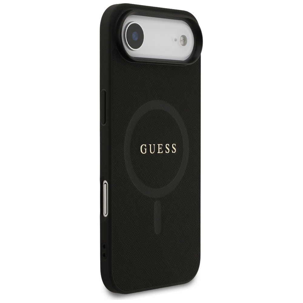 MagSafe cover til Apple iPhone 17 Air, Guess, Saffiano Classic Logo, Sort