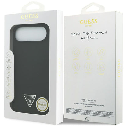 MagSafe cover til Apple iPhone 17 Air, Guess, Triangle Logo, Sort