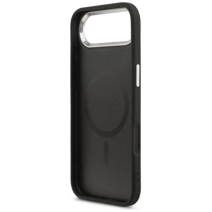 MagSafe Case for Apple iPhone 17 Air, Guess, Triangle Logo, Black Silver