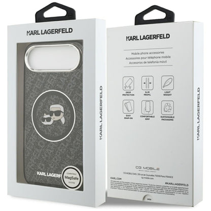 MagSafe cover til Apple iPhone 17 Air, Karl Lagerfeld, IML Glitter Karl & Choupette's Heads, Sort