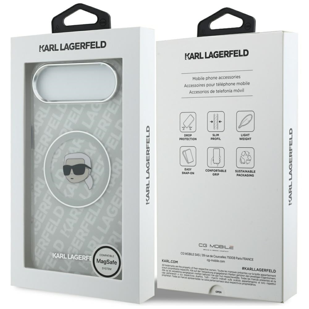 MagSafe cover til Apple iPhone 17 Air, Karl Lagerfeld, IML Karl's Head, Grå