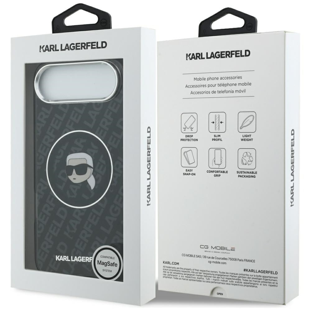 MagSafe cover til Apple iPhone 17 Air, Karl Lagerfeld, IML Karl's Head, Sort