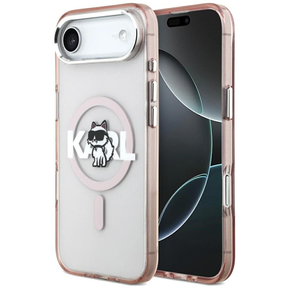 MagSafe cover til Apple iPhone 17 Air, Karl Lagerfeld, IML Sketch Logo Choupette, Pink