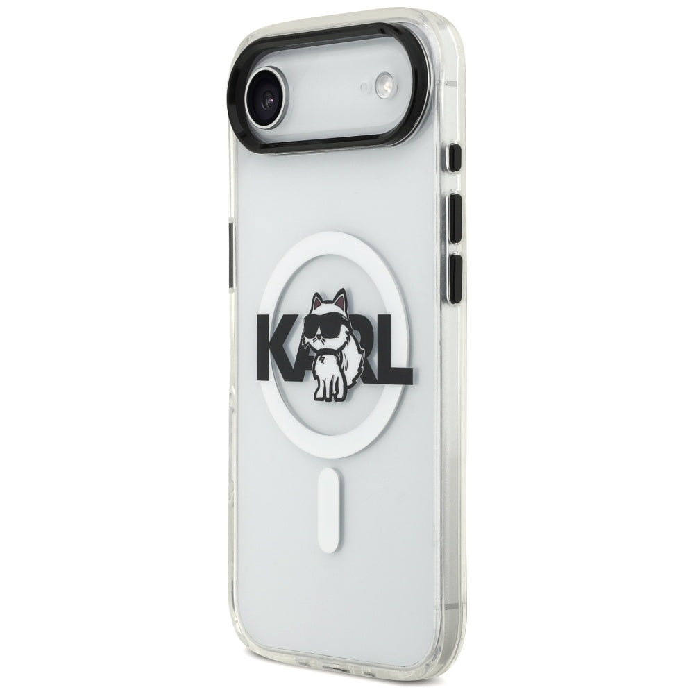 MagSafe cover til Apple iPhone 17 Air, Karl Lagerfeld, IML Sketch Logo Choupette, Gennemsigtig
