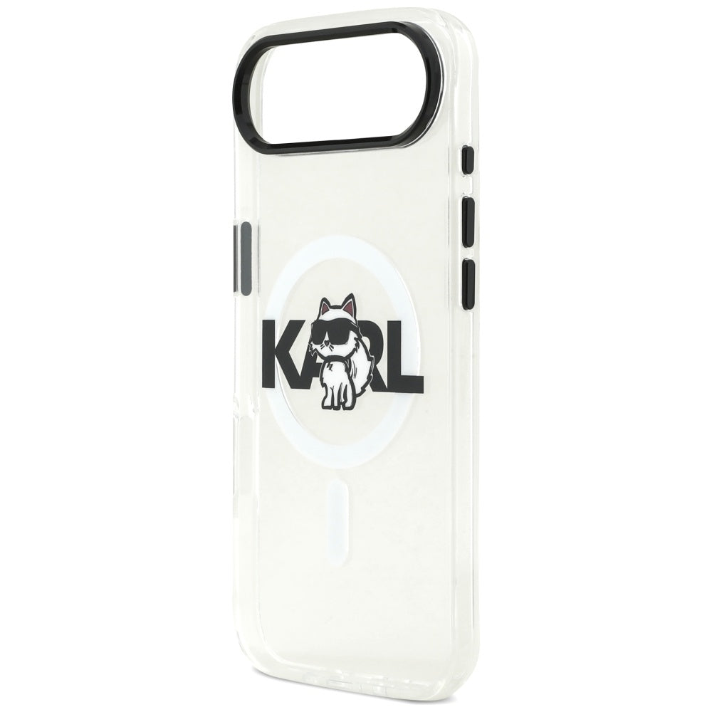 MagSafe cover til Apple iPhone 17 Air, Karl Lagerfeld, IML Sketch Logo Choupette, Gennemsigtig