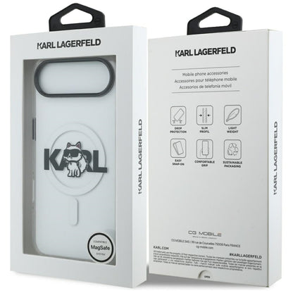 MagSafe cover til Apple iPhone 17 Air, Karl Lagerfeld, IML Sketch Logo Choupette, Gennemsigtig