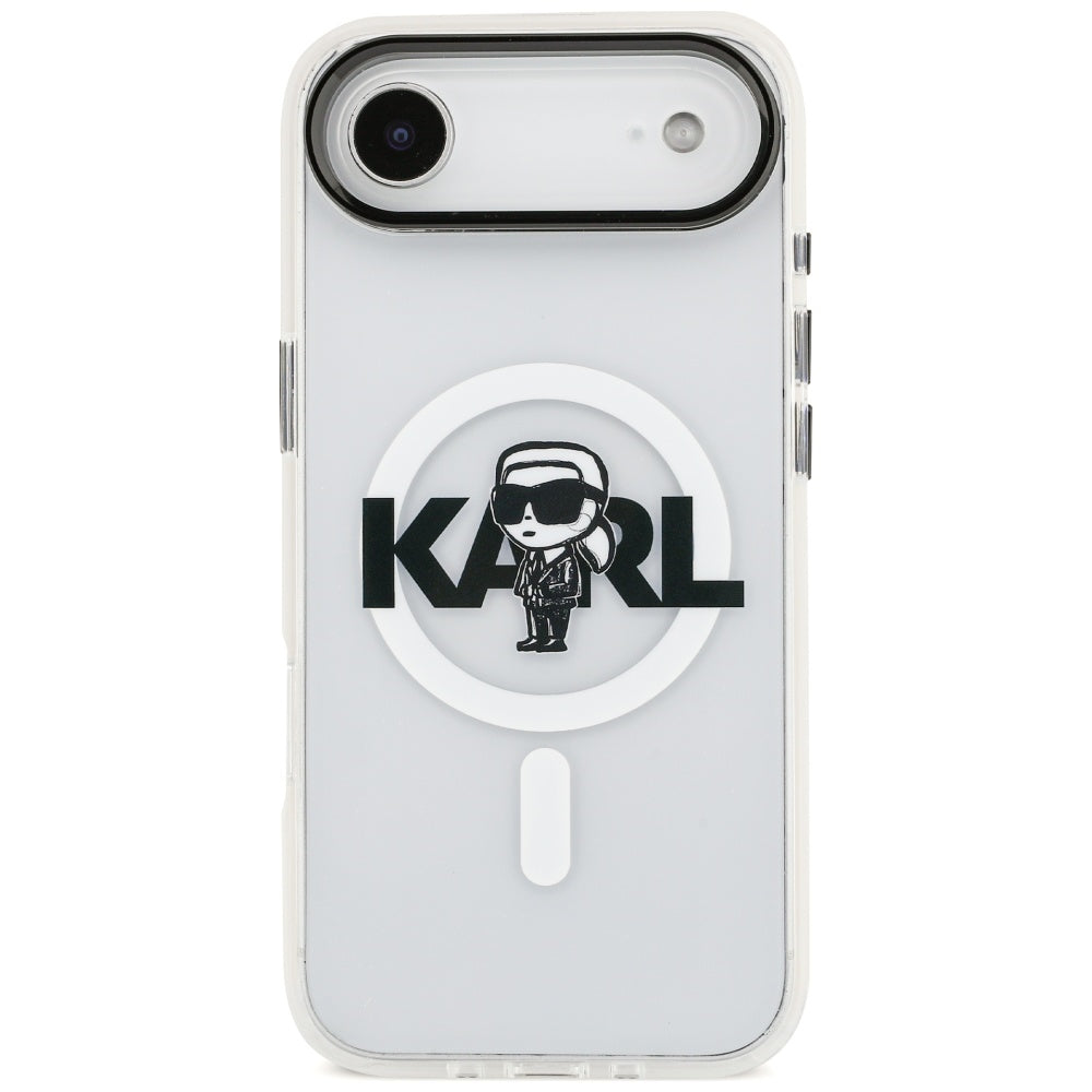 MagSafe cover til Apple iPhone 17 Air, Karl Lagerfeld, IML Sketch Logo Karl, Gennemsigtig