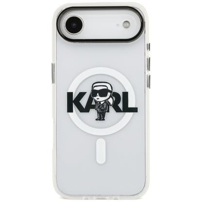 MagSafe cover til Apple iPhone 17 Air, Karl Lagerfeld, IML Sketch Logo Karl, Gennemsigtig