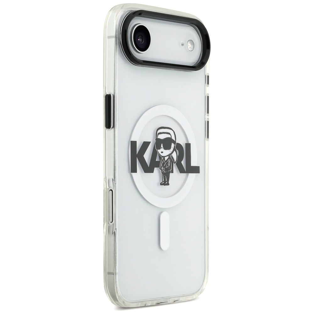 MagSafe cover til Apple iPhone 17 Air, Karl Lagerfeld, IML Sketch Logo Karl, Gennemsigtig