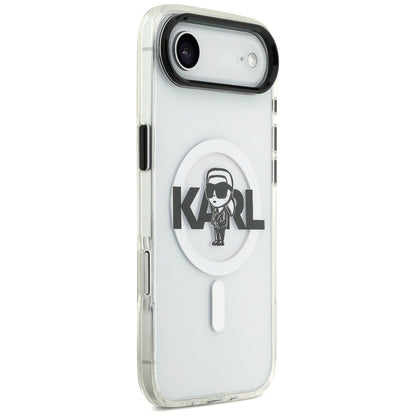 MagSafe cover til Apple iPhone 17 Air, Karl Lagerfeld, IML Sketch Logo Karl, Gennemsigtig