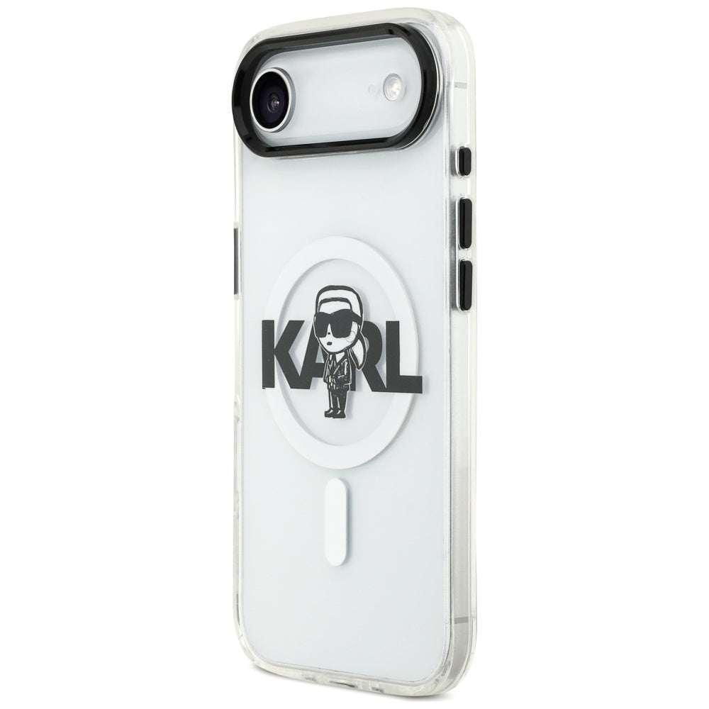 MagSafe cover til Apple iPhone 17 Air, Karl Lagerfeld, IML Sketch Logo Karl, Gennemsigtig