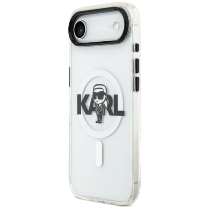 MagSafe cover til Apple iPhone 17 Air, Karl Lagerfeld, IML Sketch Logo Karl, Gennemsigtig