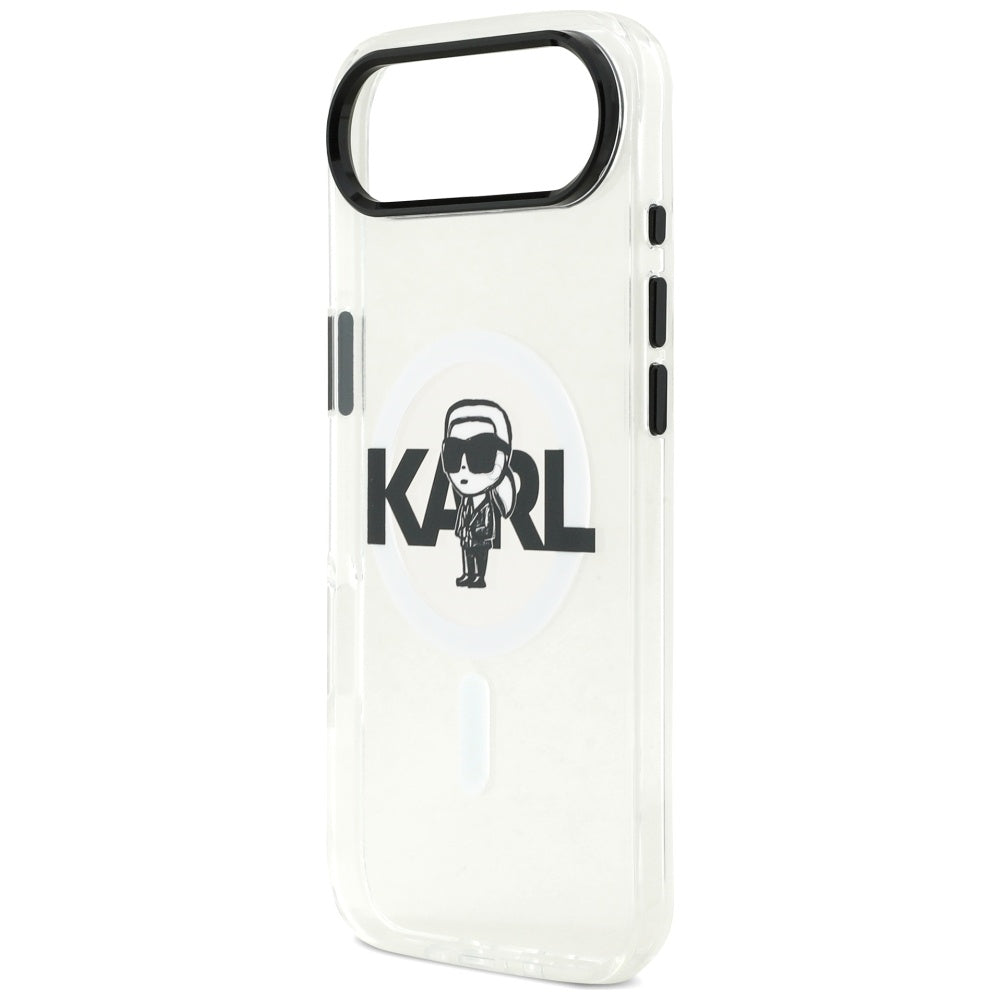 MagSafe cover til Apple iPhone 17 Air, Karl Lagerfeld, IML Sketch Logo Karl, Gennemsigtig