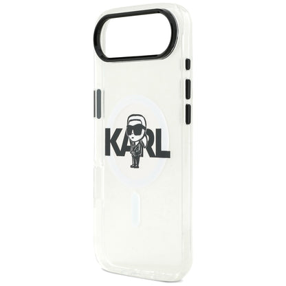 MagSafe cover til Apple iPhone 17 Air, Karl Lagerfeld, IML Sketch Logo Karl, Gennemsigtig