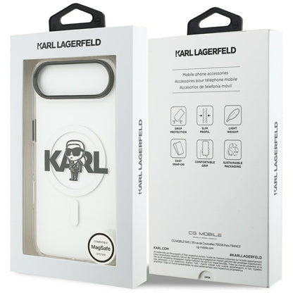 MagSafe cover til Apple iPhone 17 Air, Karl Lagerfeld, IML Sketch Logo Karl, Gennemsigtig