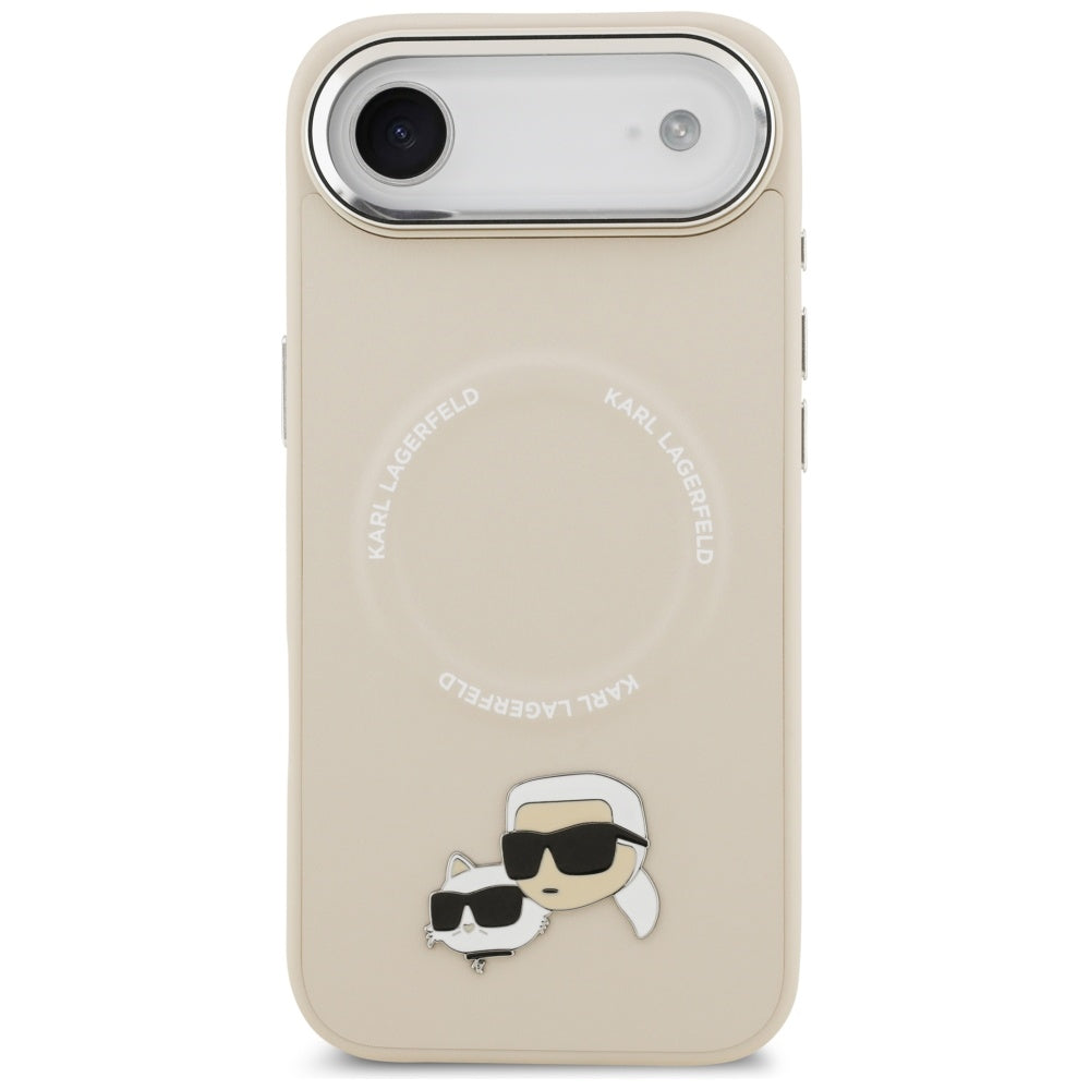 MagSafe cover til Apple iPhone 17 Air, Karl Lagerfeld, Karl & Choupette Pins, Beige