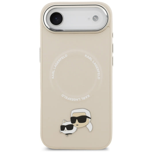 MagSafe Case for Apple iPhone 17 Air, Karl Lagerfeld, Karl & Choupette Pins, Beige