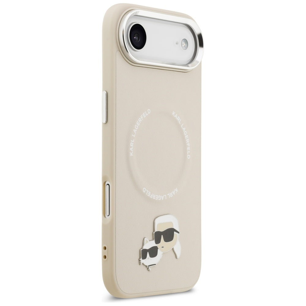 MagSafe cover til Apple iPhone 17 Air, Karl Lagerfeld, Karl & Choupette Pins, Beige