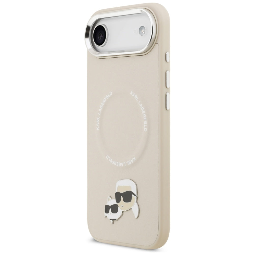 MagSafe cover til Apple iPhone 17 Air, Karl Lagerfeld, Karl & Choupette Pins, Beige