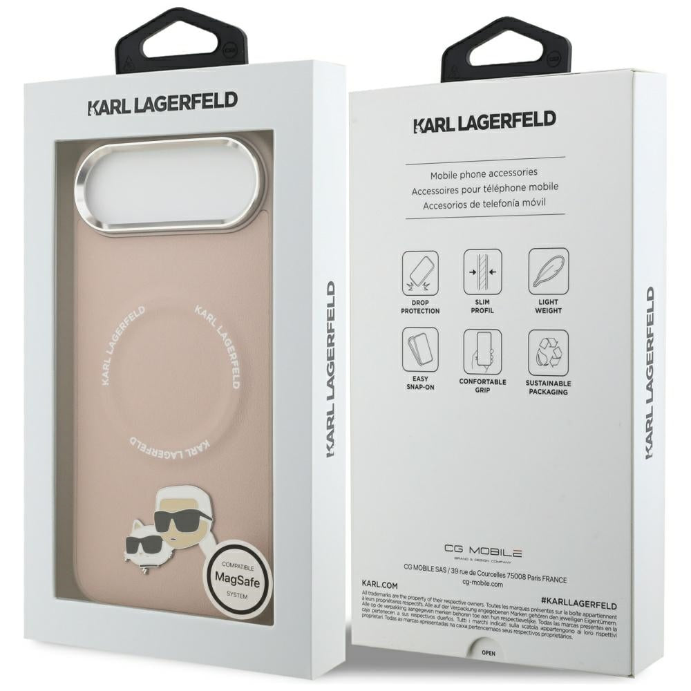 MagSafe cover til Apple iPhone 17 Air, Karl Lagerfeld, Karl & Choupette Pins, Pink