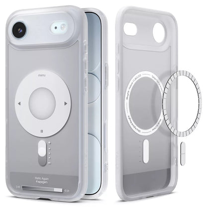 MagSafe cover til Apple iPhone 17 Air, Spigen, Ultra Hybrid Classic, Sølvfarvet