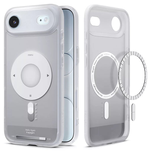 MagSafe cover til Apple iPhone 17 Air, Spigen, Ultra Hybrid Classic, Sølvfarvet