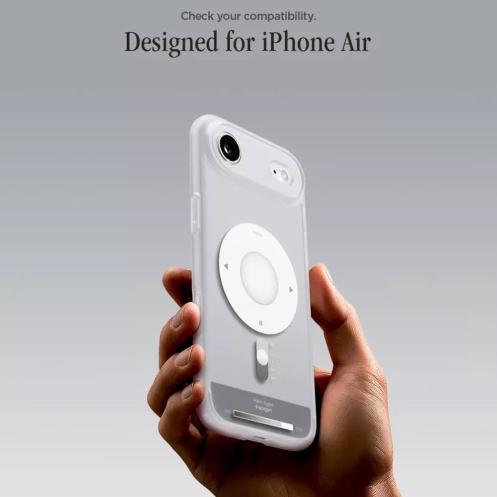 MagSafe cover til Apple iPhone 17 Air, Spigen, Ultra Hybrid Classic, Sølvfarvet