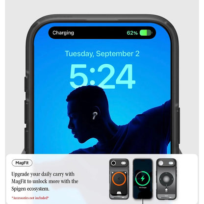MagSafe cover til Apple iPhone 17 Air, Spigen, Ultra Hybrid Classic, Sort