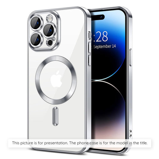 MagSafe cover til Apple iPhone 17 Air, Techsuit, Luxury Crystal, Sølvfarvet