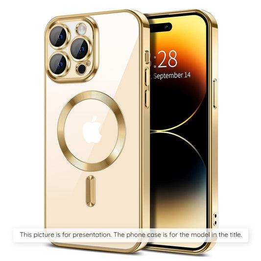 MagSafe cover til Apple iPhone 17 Air, Techsuit, Luxury Crystal, Gylden