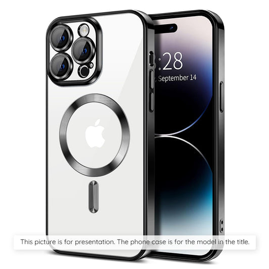 MagSafe cover til Apple iPhone 17 Air, Techsuit, Luxury Crystal, Sort