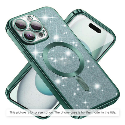 MagSafe cover til Apple iPhone 17 Air, Techsuit, Luxury Glitter, Lys Grøn