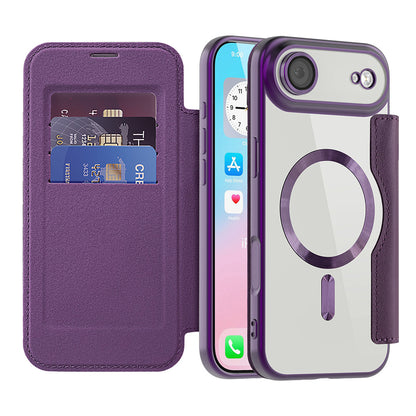 MagSafe Cover til Apple iPhone 17 Air, Techsuit, SmartMag Book, Lilla