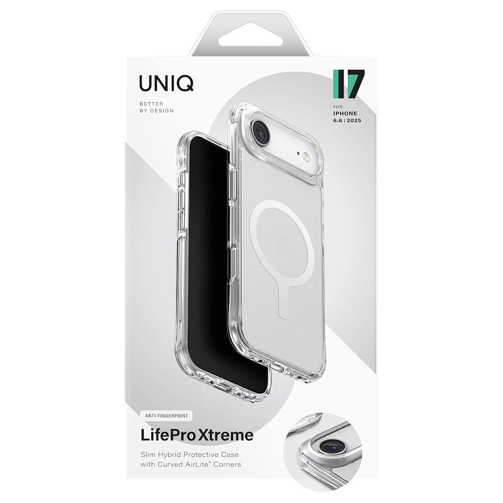 MagSafe cover til Apple iPhone 17 Air, UNIQ, LifePro Xtreme MagClick, Gennemsigtig