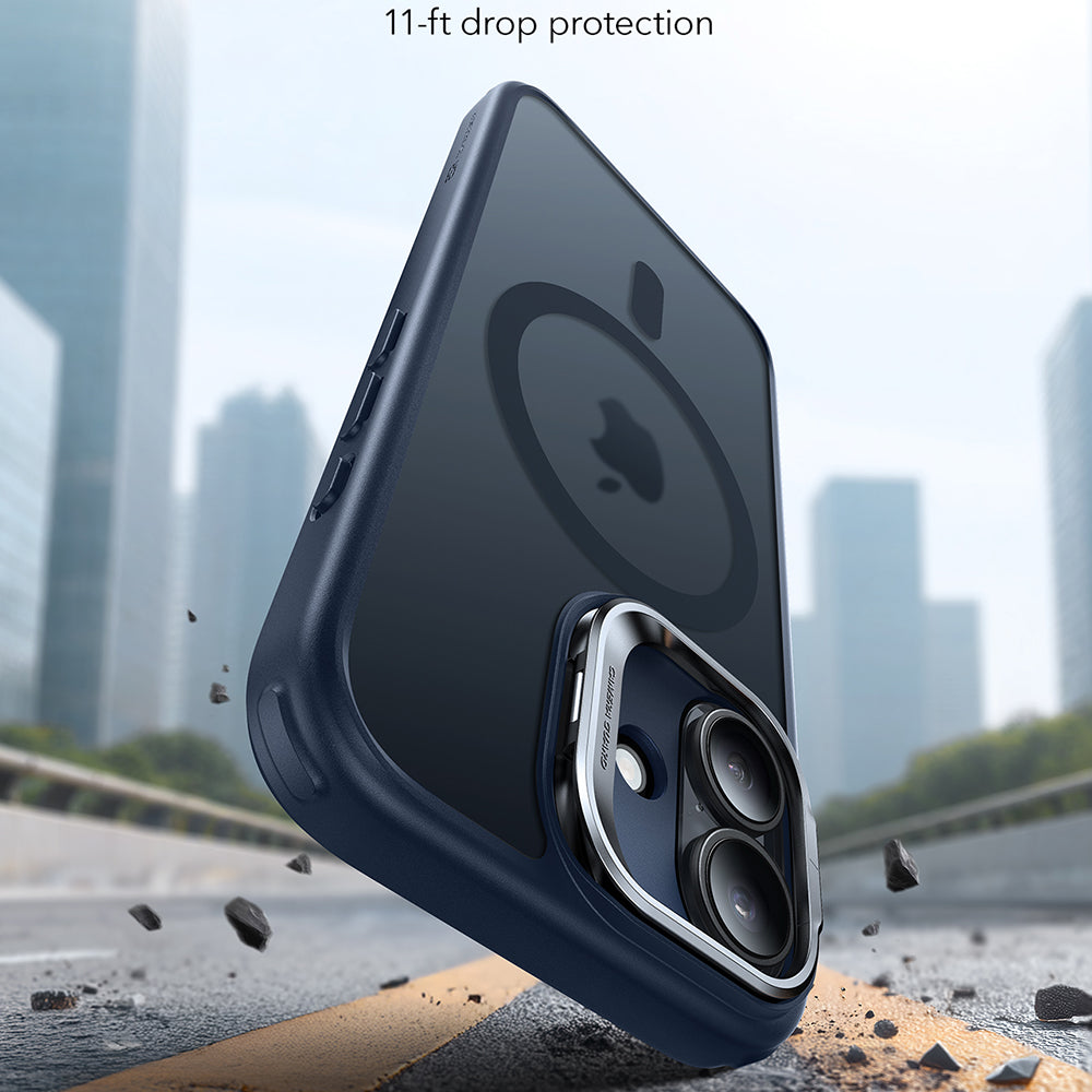 MagSafe cover til Apple iPhone 17, ESR, Classic Hybrid Kickstand, Satinblå