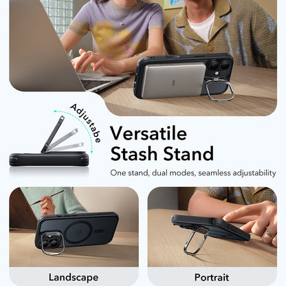 MagSafe cover til Apple iPhone 17, ESR, Classic Hybrid Kickstand, Satin Sort