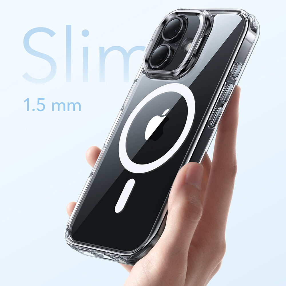 MagSafe cover til Apple iPhone 17, ESR, Classic Hybrid Kickstand, Transparent