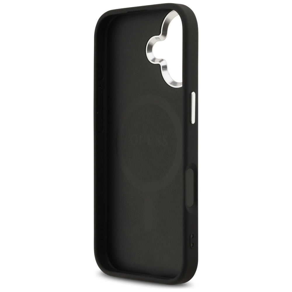 MagSafe cover til Apple iPhone 17, Guess, 4G Classic Logo, Sort