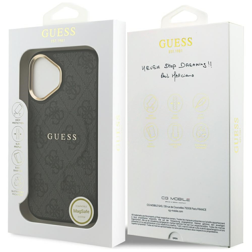 MagSafe cover til Apple iPhone 17, Guess, 4G Classic, Sort