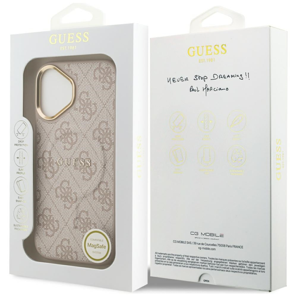 MagSafe cover til Apple iPhone 17, Guess, 4G Classic, Pink