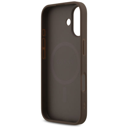 MagSafe cover til Apple iPhone 17, Guess, 4G Printed Stripes, Brun