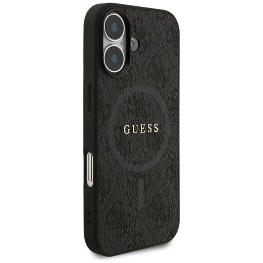 MagSafe cover til Apple iPhone 17, Guess, 4G Ring Classic Logo, Sort