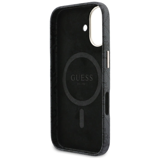 MagSafe cover til Apple iPhone 17, Guess, 4G Script Logo, Sort